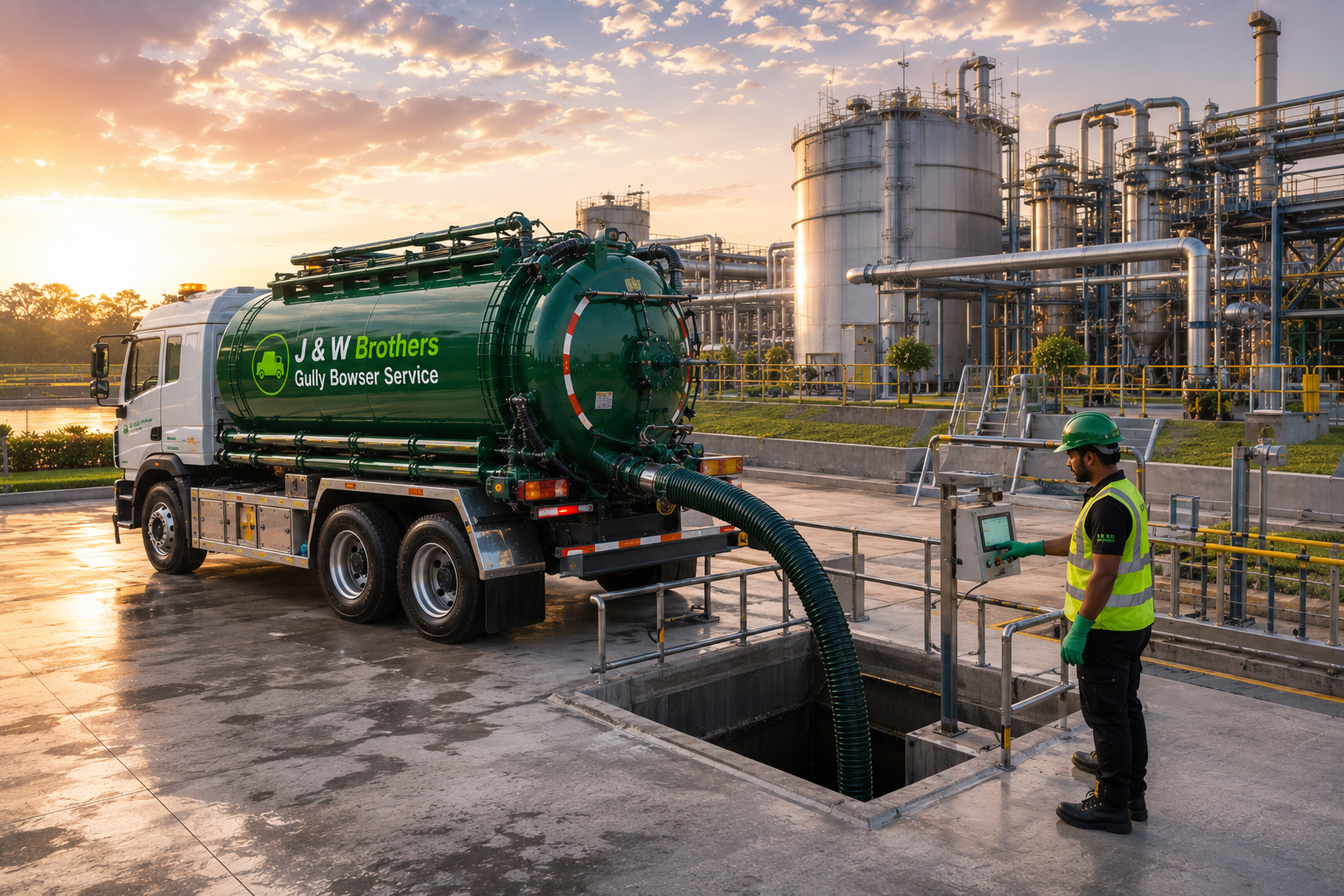 Domestic and industrial wastewater removal service