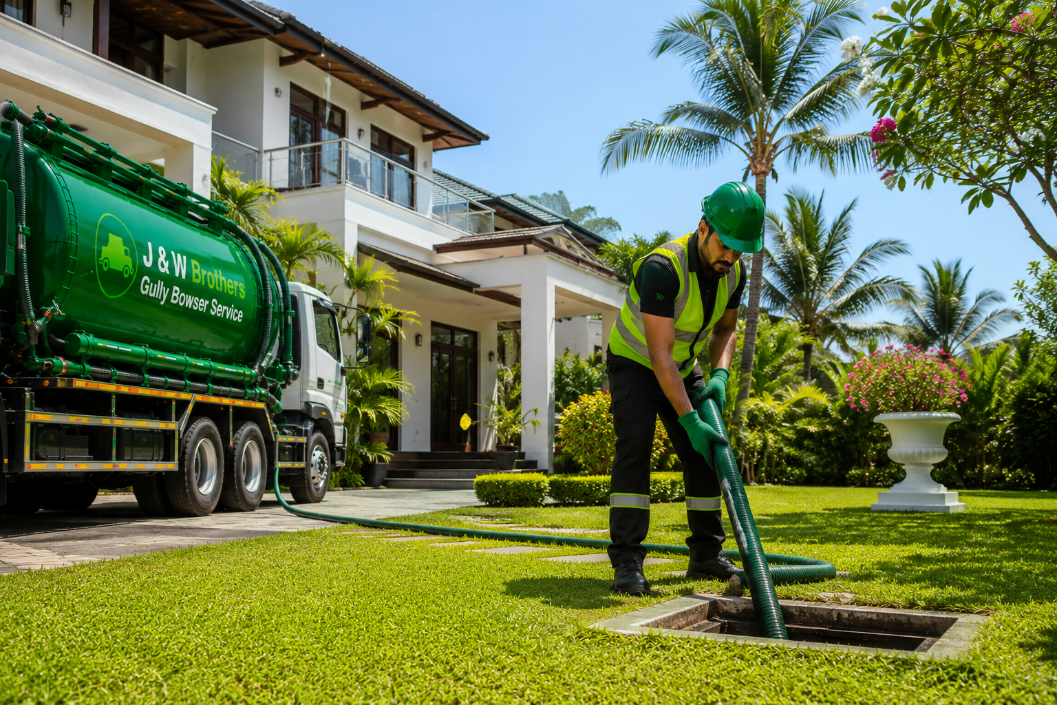 Residential drainage cleaning project