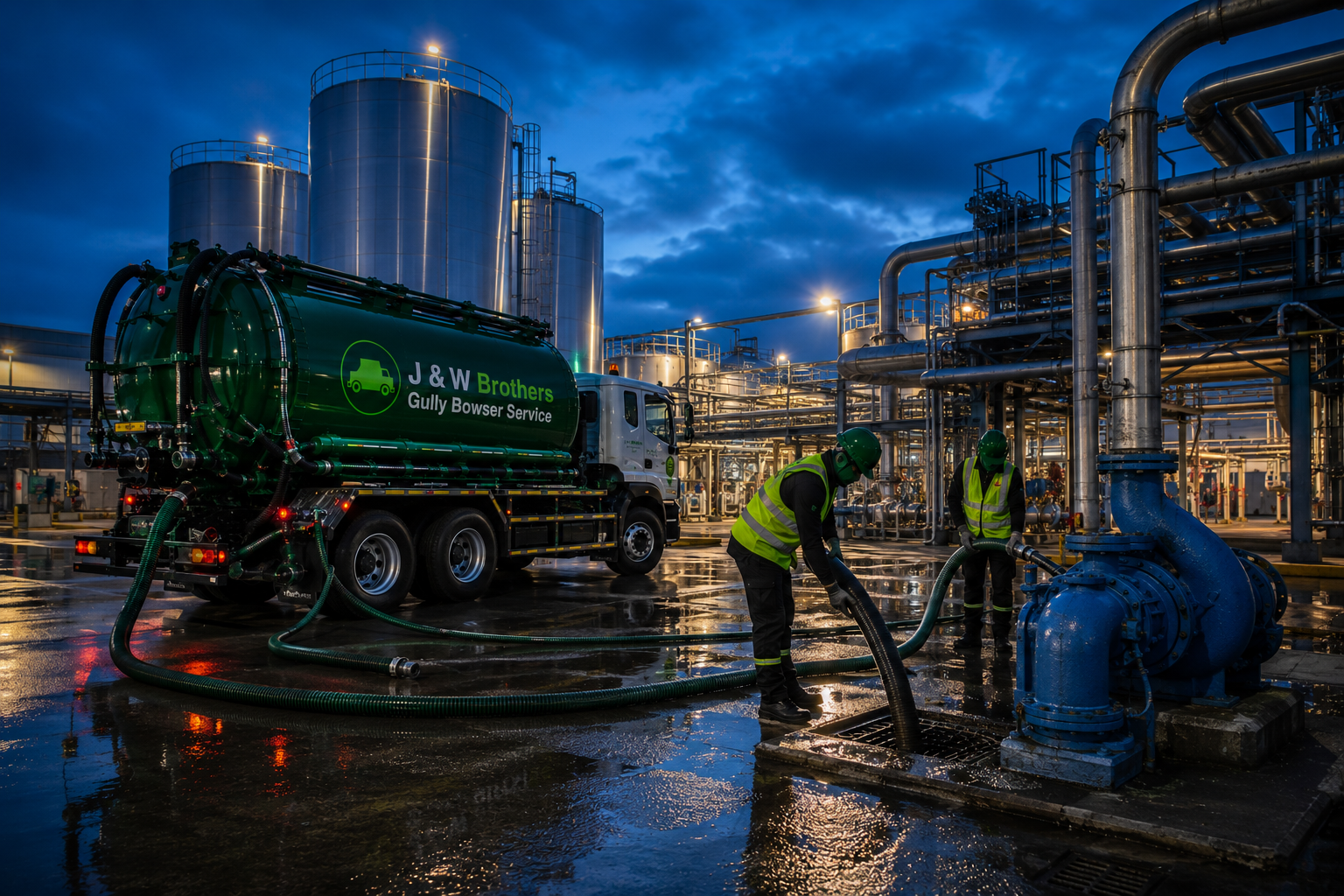 Industrial wastewater removal project