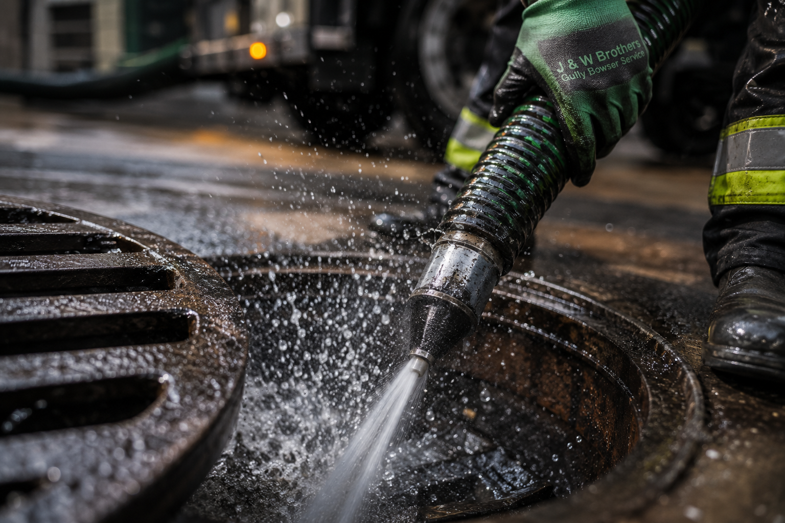 Drain and sewer clearing service by J & W Brothers